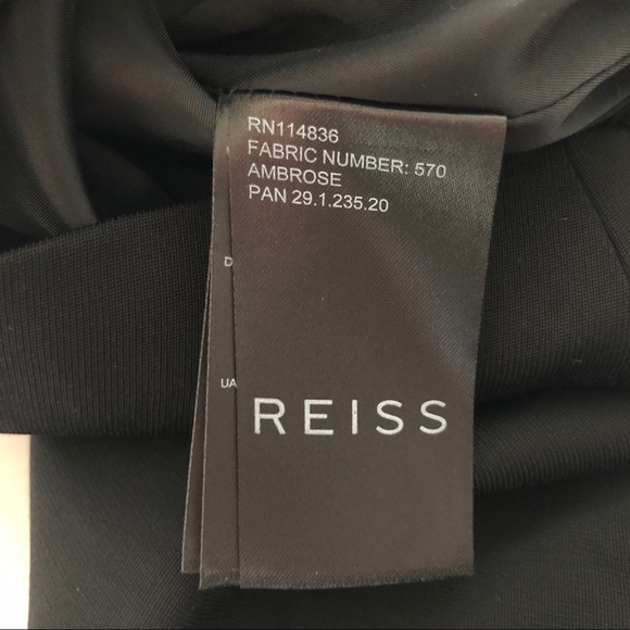 REISS Black Dress With Pockets Size 6 Party Date Cocktail Chic Sophisticated - Picture 12 of 14